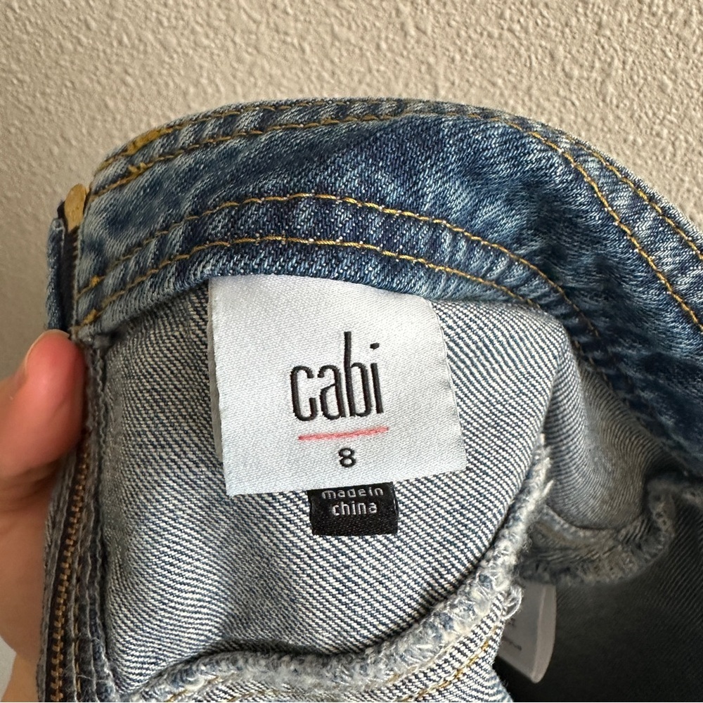 CAbi Blue Denim Mini Skirt - Picture 6 of 11